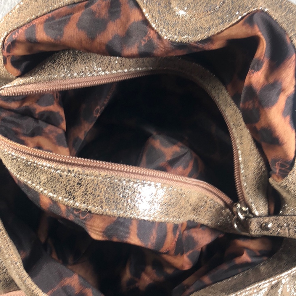 *NWOT* B. Makowsky Copper Glitter Shoulder Bag - Picture 5 of 9